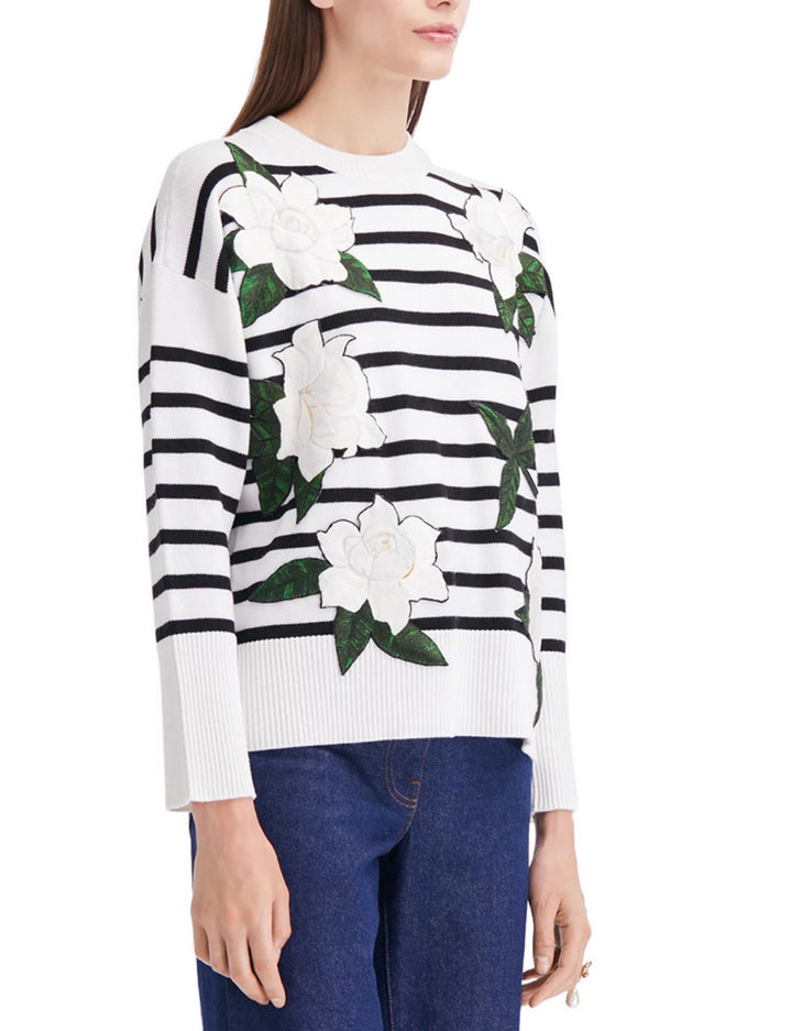 Oscar de la Renta Crewneck Sweater 4A 947