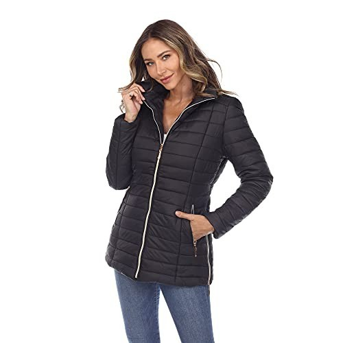 White Mark Puffer Coat MSRP $56