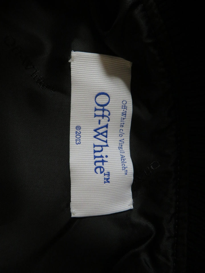 Off-White X Ac Milan 125th Anniversary Embroidered Varsity Jacket MSRP $3500