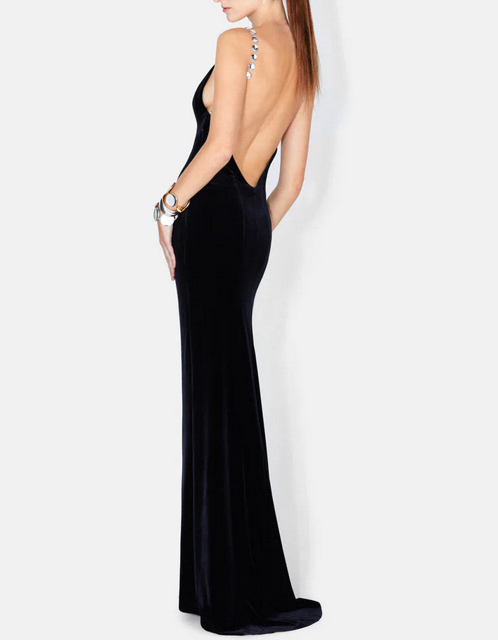 Galvan Globe Velvet Gown 14B 1735
