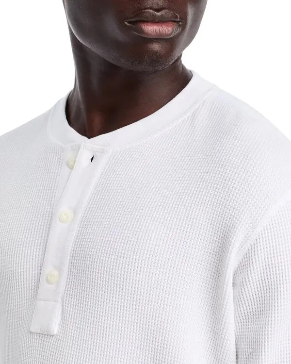 Rag & Bone Cotton Blend Waffle Knit Henley MSRP $198