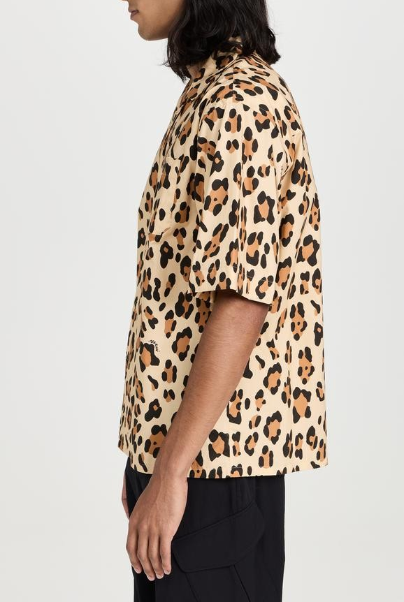 Marni Men’s Leopard Cotton Poplin Shirt MSRP $675