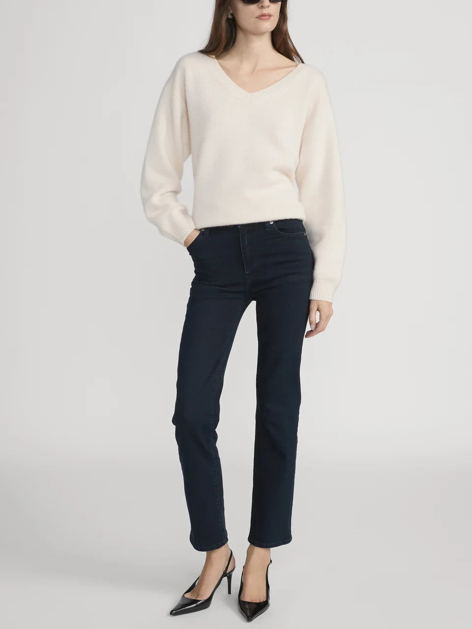 Frame Le Sleek High Rise Straight Jeans MSRP $278