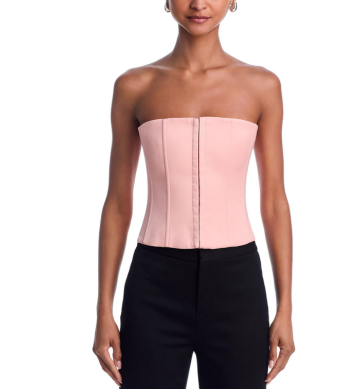 Danielle Guizio Satin Corset Top MSRP $128