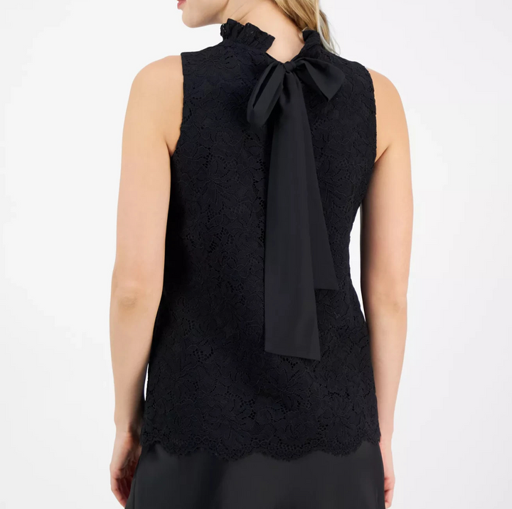 Anne Klein Women's Sleeveless Lace Blouse MSRP $99