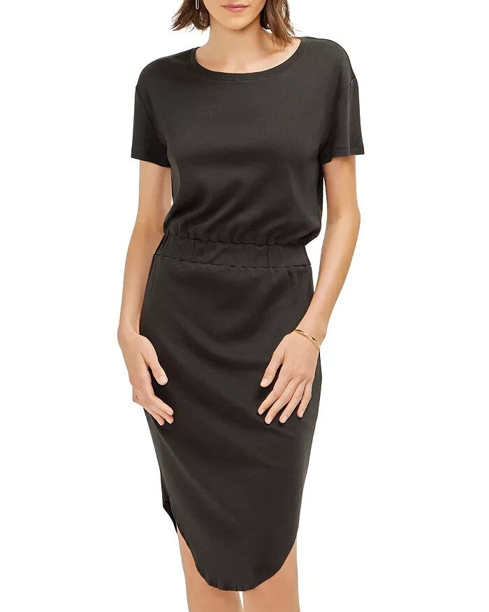 Three Dots Curved Hem Tee Dress MSRP $128
