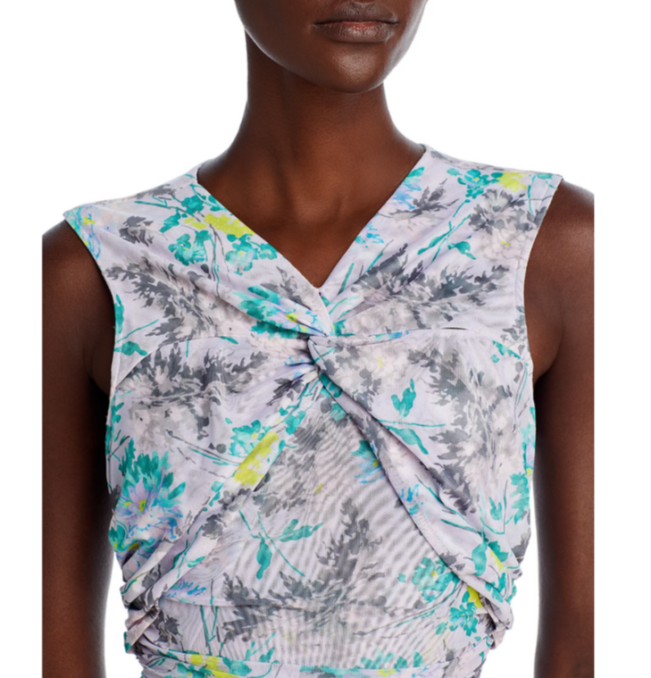Cinq à Sept Aniya Floral Ruched Top MSRP $245