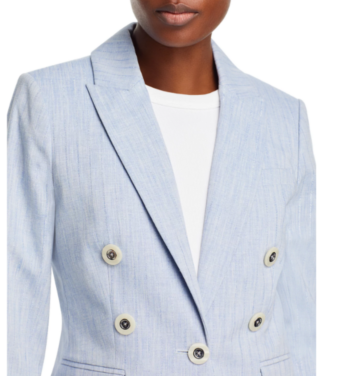 Veronica Beard Gaya Dickey Double Breasted Jacket MSRP $698