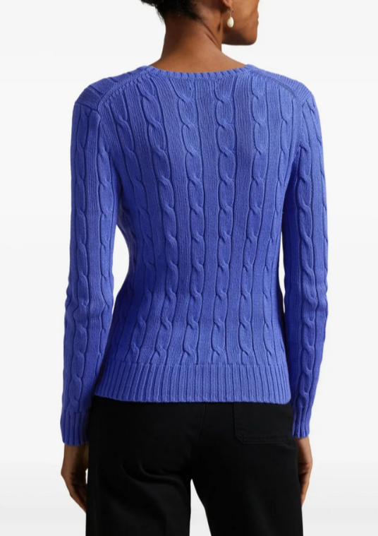 Polo Ralph Lauren Cable-Knit Cotton Crewneck Sweater MSRP $148