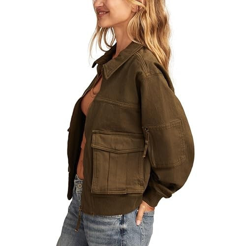 Lucky Brand Lucky Legend Cotton Bomber Jacket MSRP $149