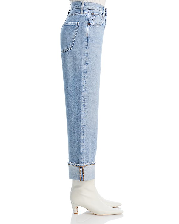 AGOLDE Fran High Rise Straight Cuffed Jeans MSRP $238