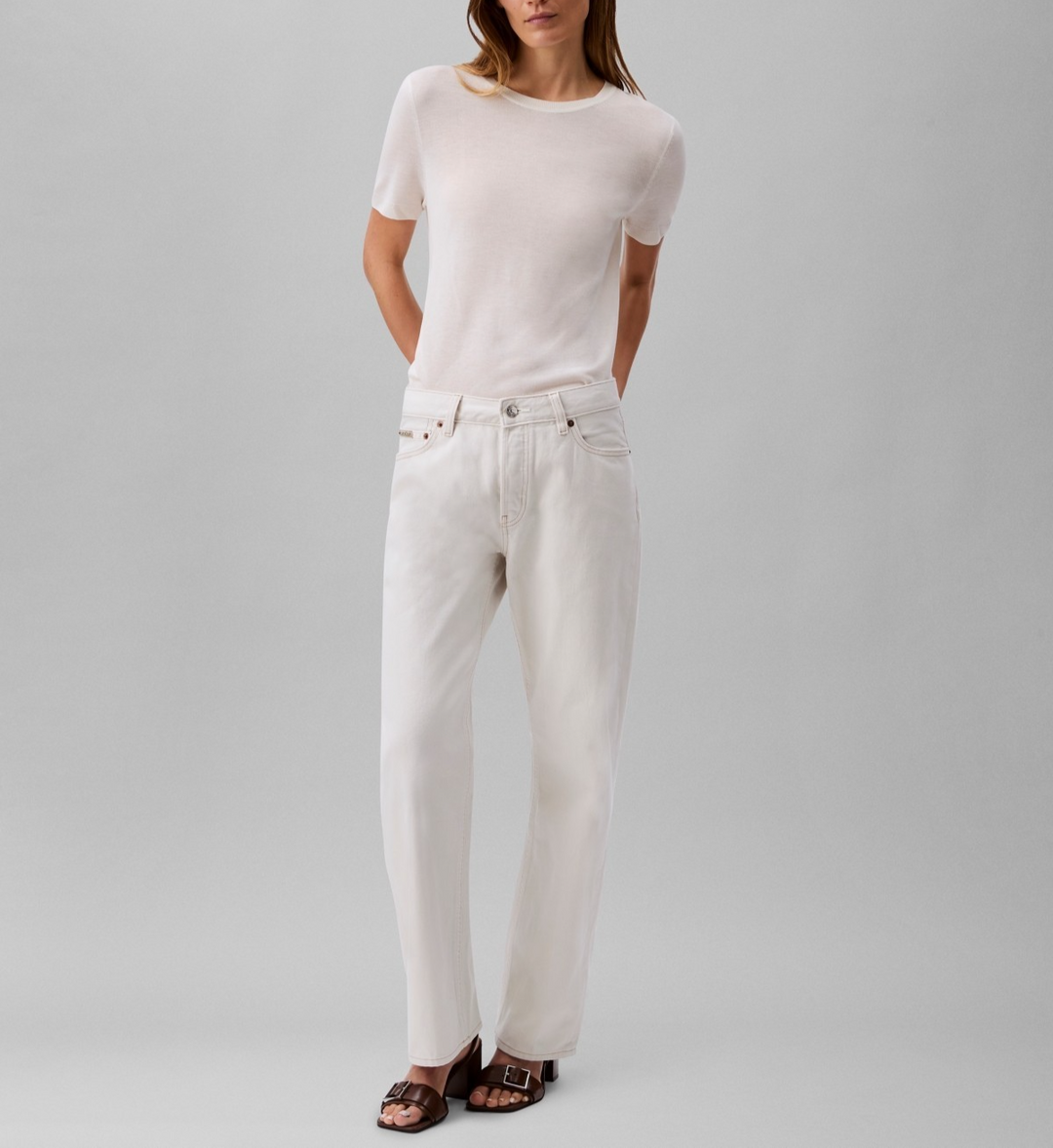Calvin Klein Women's Fine Gauge Short-Sleeve Sweater MSRP $89