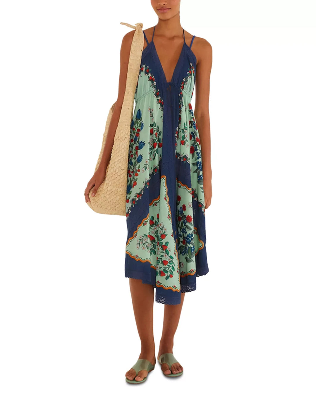 FARM Rio Fruit Beauty Swim Cover-Up Dress MSRP $228