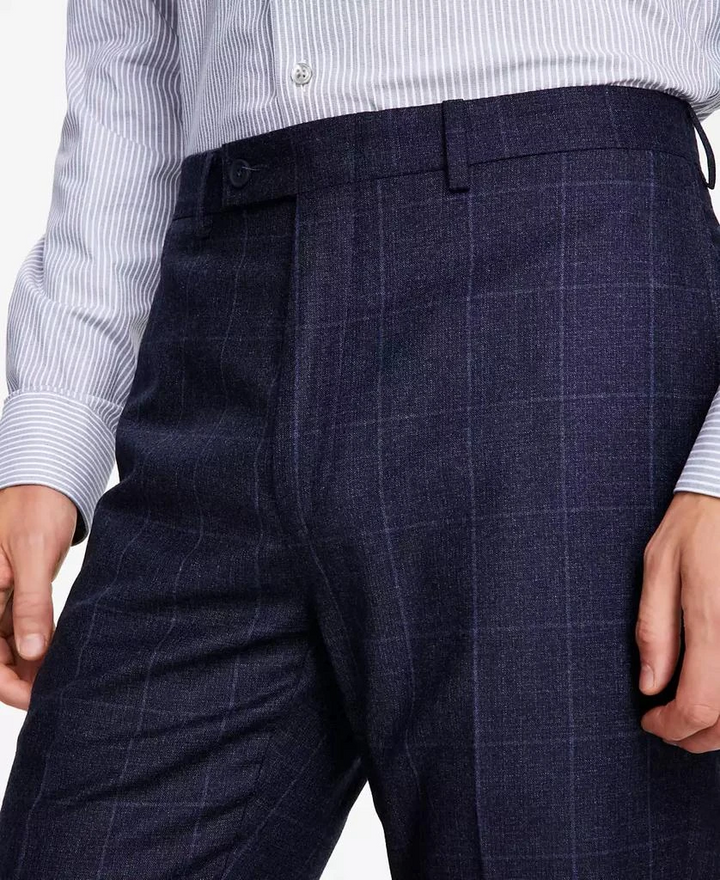 Calvin Klein Men's Slim-Fit Wool-Blend Stretch Suit Pants MSRP $190