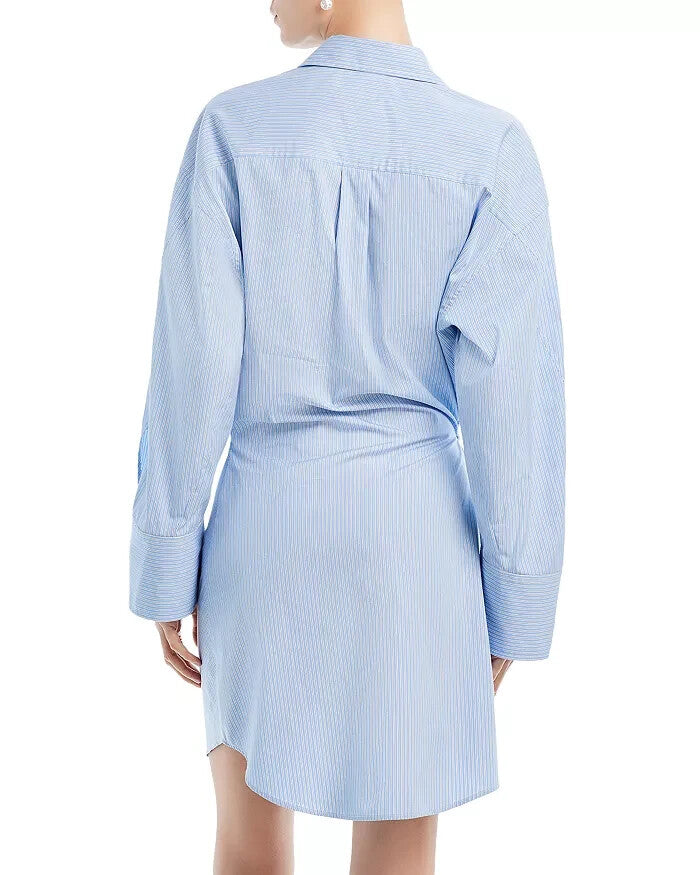 A.L.C. Madison Dress Shirt Style Faux Wrap Dress MSRP $395