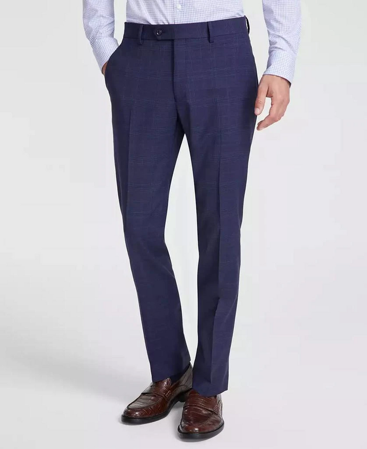 Tommy Hilfiger Men's Modern-Fit Th Flex Wool Blend Suit Pants MSRP $190