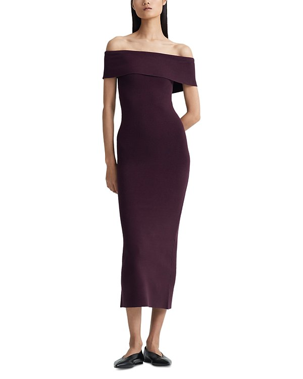 Altuzarra Marceau Off-the-Shoulder Midi Dress MSRP $995