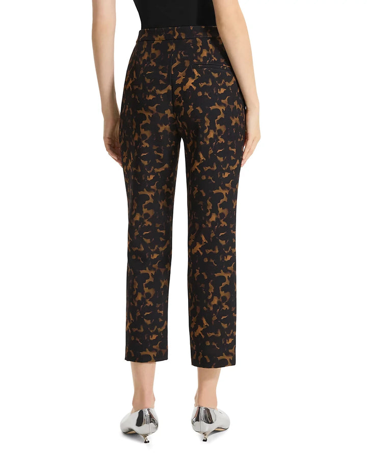 Theory Tortoiseshell Cropped Slim Pants MSRP $325