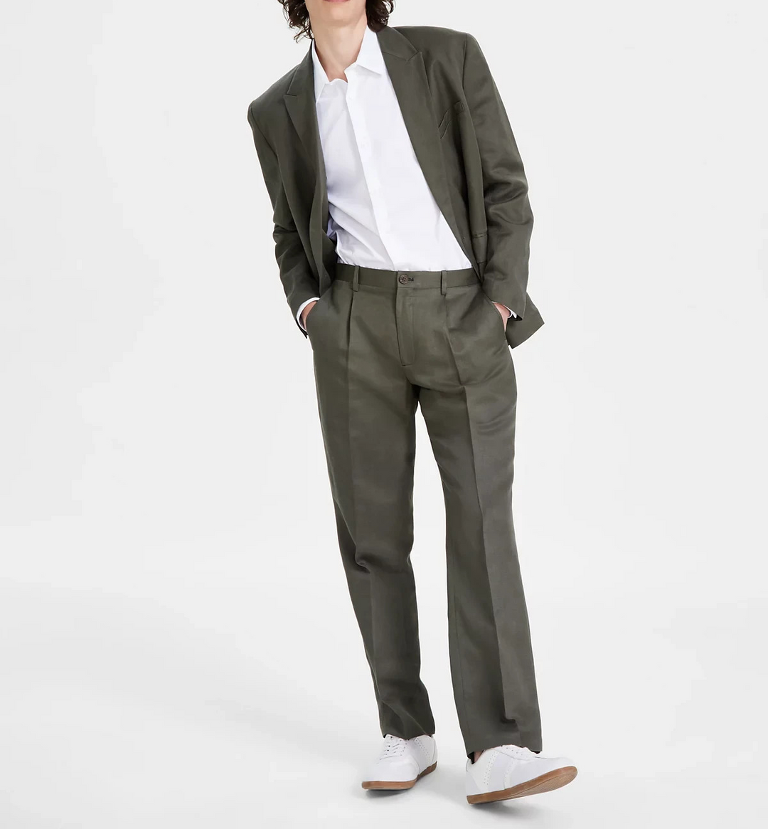 I.N.C. International Concepts Slim-Fit Linen Blend Pants MSRP $69