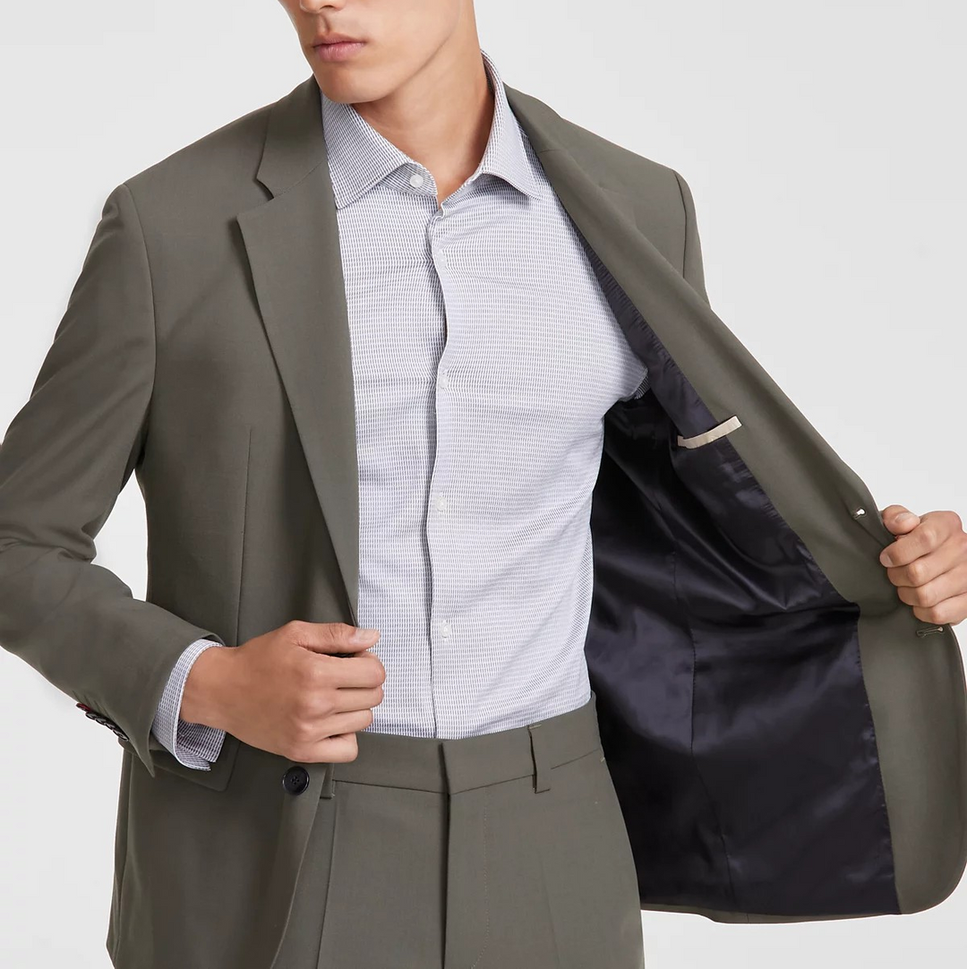 Hugo by Hugo Boss Men's Modern-Fit Solid Suit Separate Jacket MSRP $445