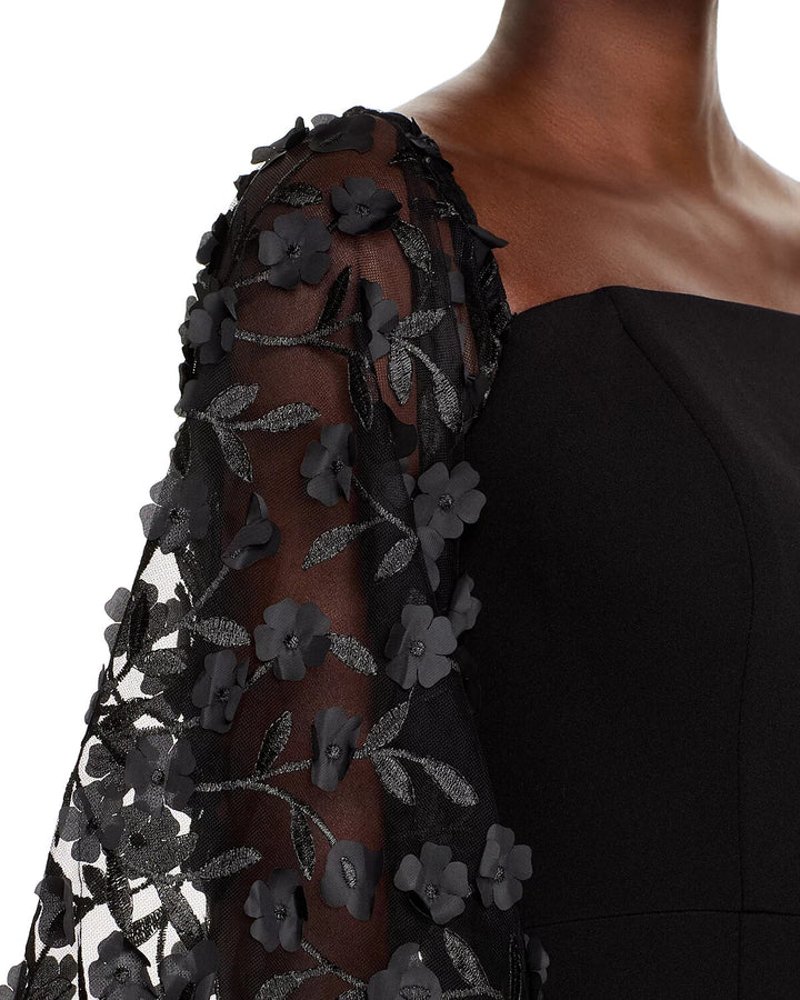 Eliza J Floral-Embellished Off-the-Shoulder Gown MSRP $228