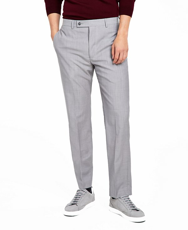 Calvin Klein Men's Slim-Fit Wool-Blend Stretch Suit Pants MSRP $200