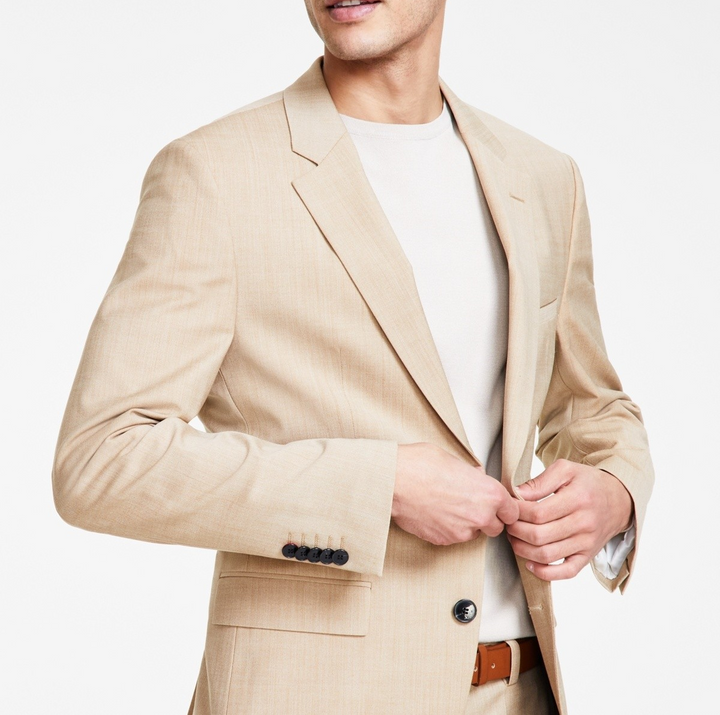 HUGO by Hugo Boss Men's Modern Fit Superflex Suit Jacket MSRP $445