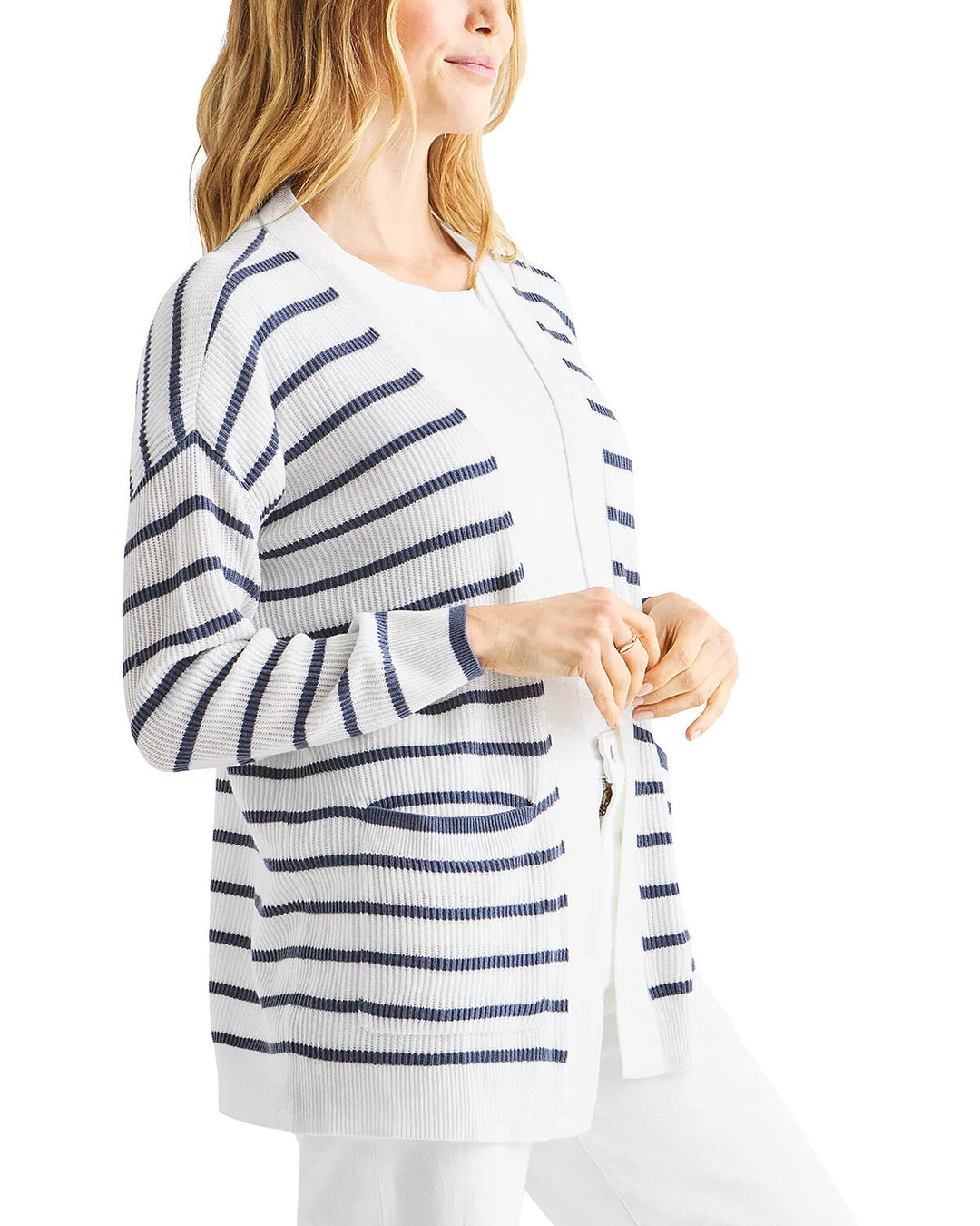 Splendid Luna Striped Cardigan MSRP $188