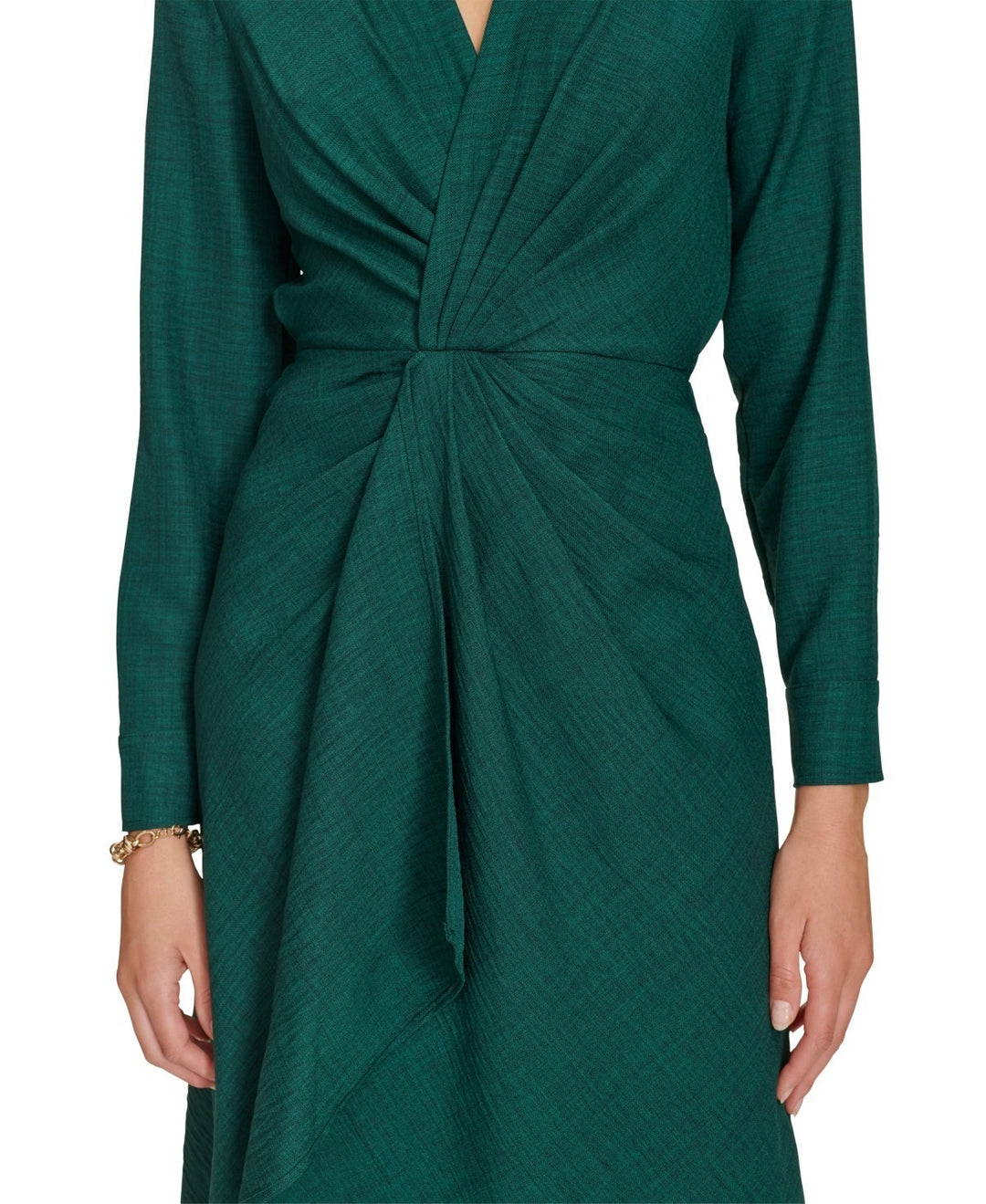Calvin Klein Women's Pull-on Long-Sleeve A-Line Dress MSRP $134