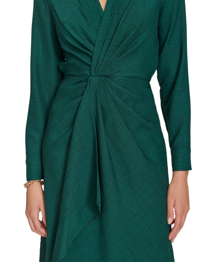Calvin Klein Women's Pull-on Long-Sleeve A-Line Dress MSRP $134