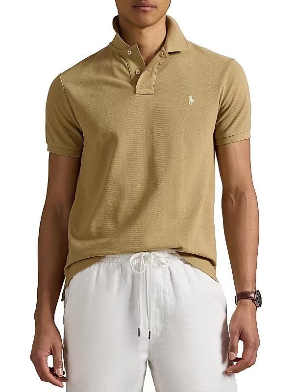 Polo Ralph Lauren Men's Cotton Custom Slim Fit Mesh Polo Shirt MSRP $110