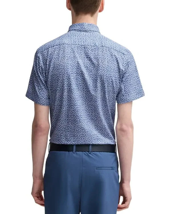 BOSS Roan Kent Slim Fit Button-Front Shirt MSRP $198