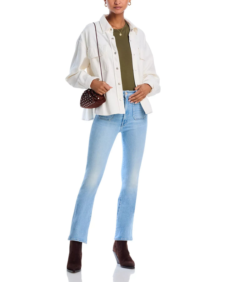 MOTHER Hustler Patch Pocket High Rise Ankle Jeans MSRP $268