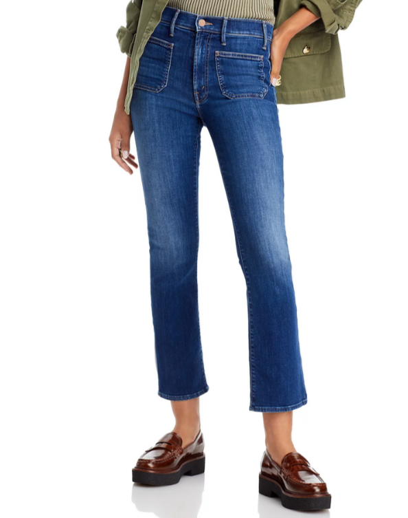 MOTHER The Patch Pocket Insider High Rise Jeans MSRP $258