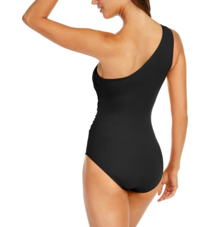 MICHAEL Michael Kors Embellished One-Shoulder Underwire One-Piece Swimsuit $106