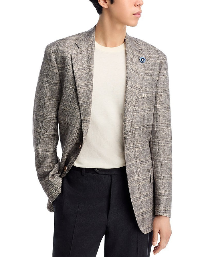 Hart Schaffner Marx Plaid Classic Fit Sport Coat MSRP $698