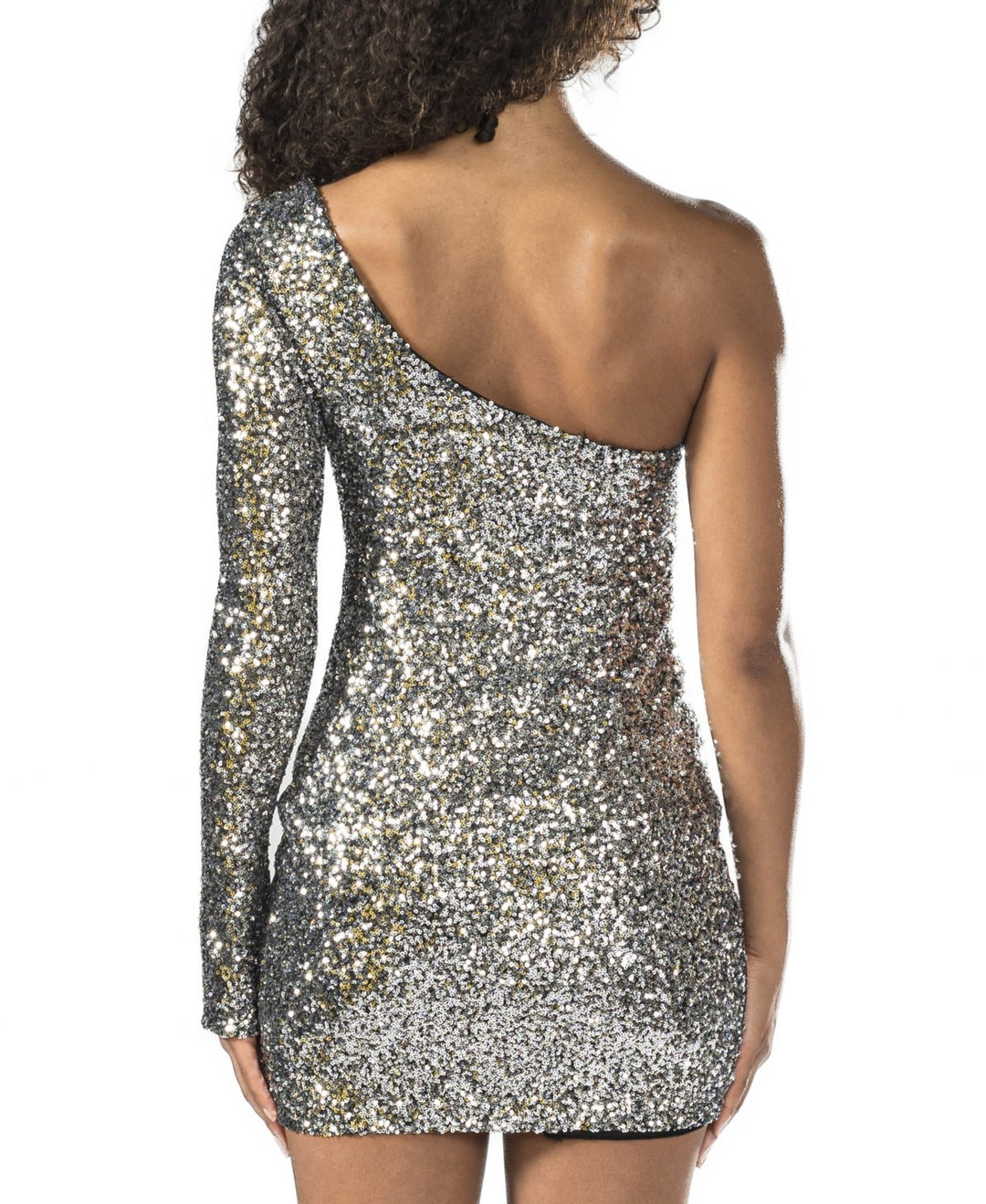 B Darlin Juniors' Sequined One-Shoulder Bodycon Dress MSRP $69