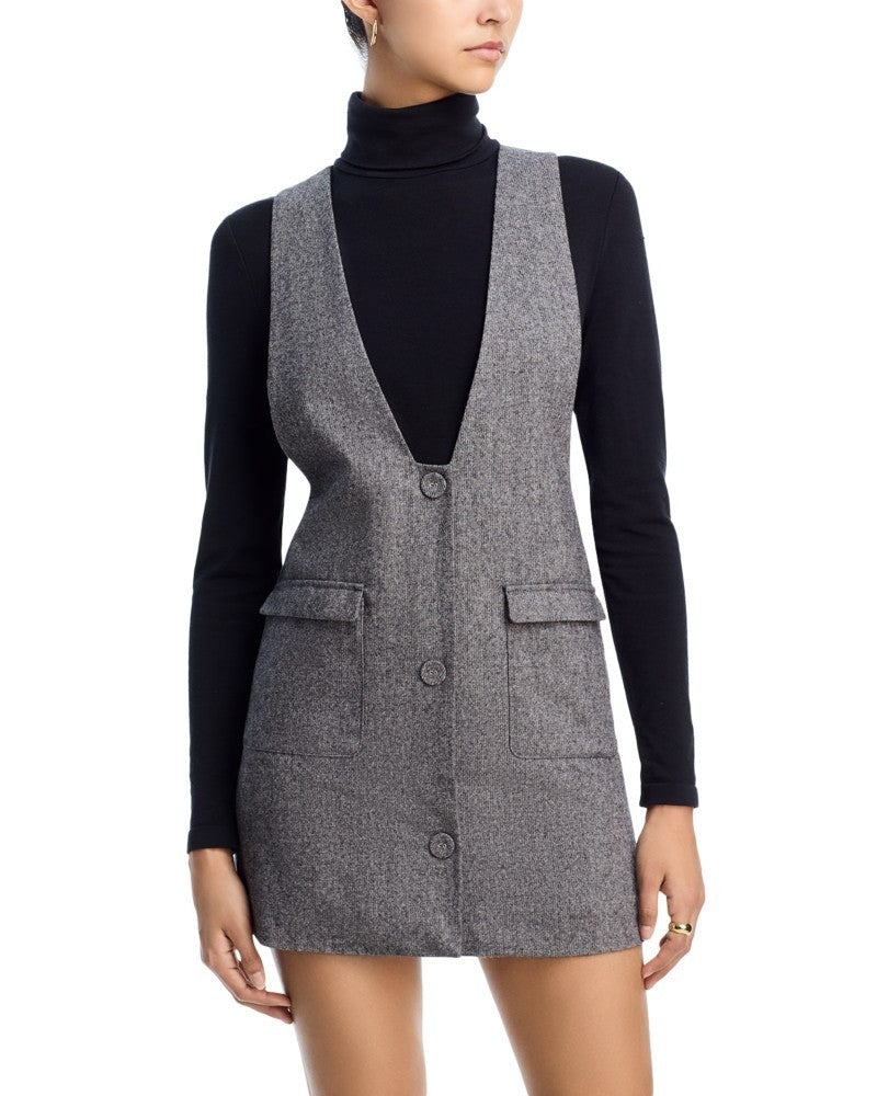 French Connection Women's V-Neck Shift Mini Dress MSRP $148