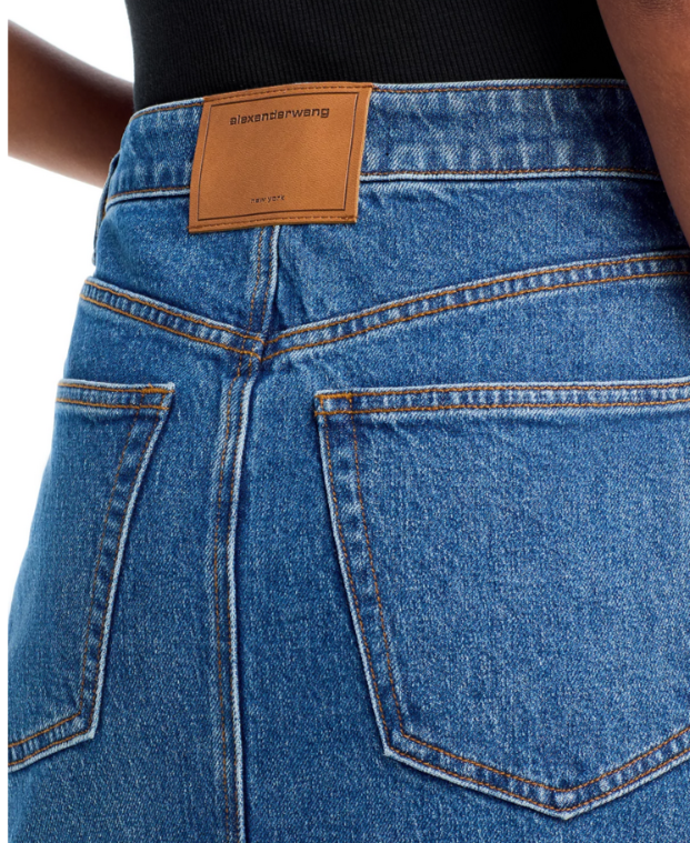 alexanderwang.t Denim Midi Skirt MSRP $365