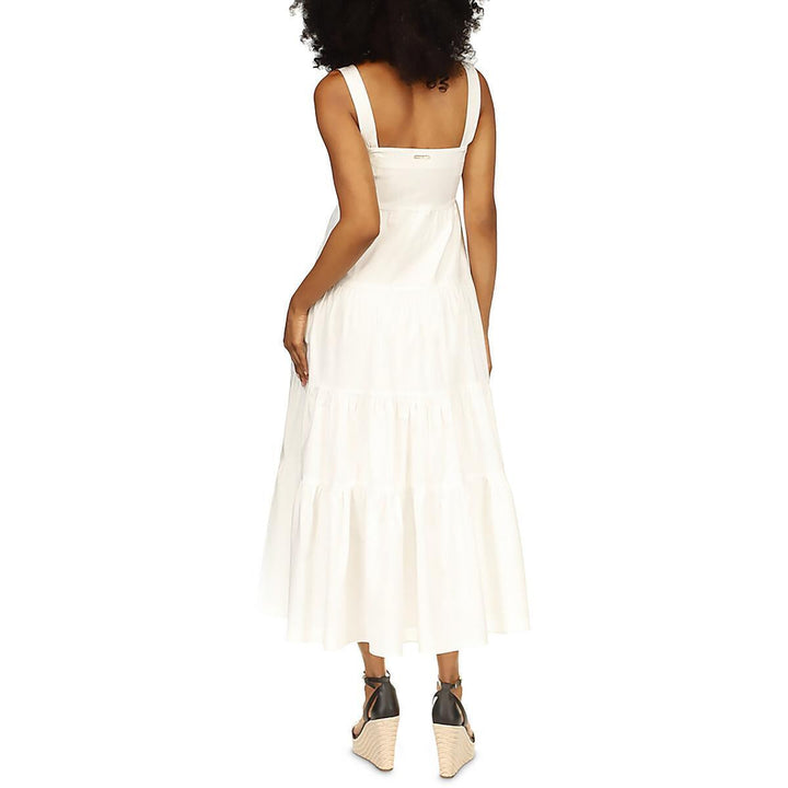 MICHAEL Michael Kors Poplin Tiered Midi Dress MSRP $175