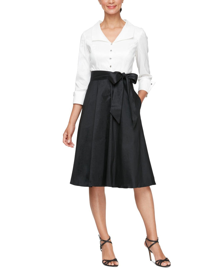 SL Fashions A-Line Tea Dress MSRP $119