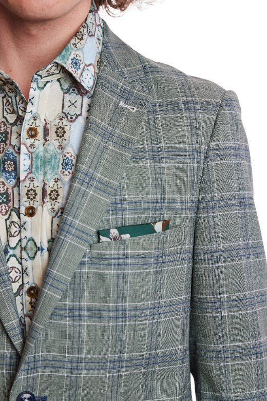 Paisley & Gray Dover Slim Fit Plaid Sport Coat MSRP $250