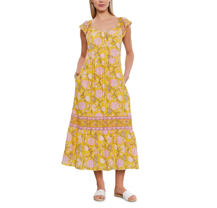 Velvet by Graham & Spencer Jazlyn Flutter Sleeved Dress MSRP $198