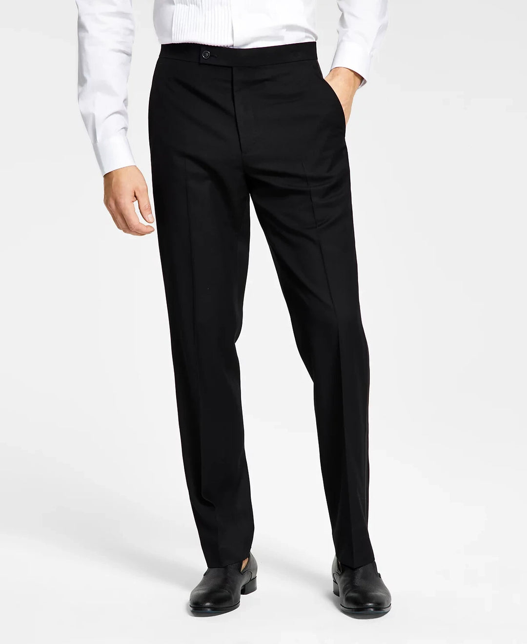 Alfani Men's Classic-Fit Stretch Black Tuxedo Pants MSRP $135