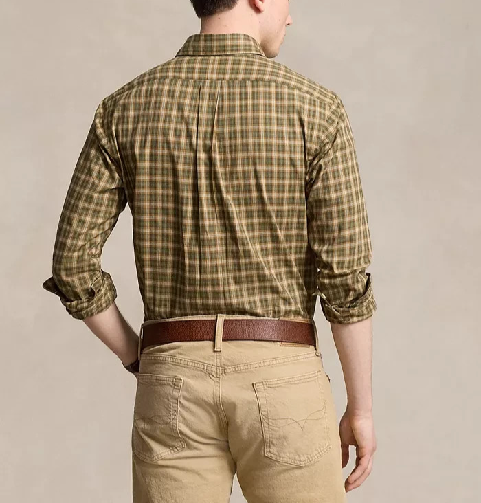 Polo Ralph Lauren Men's Classic-Fit Plaid Twill Shirt MSRP $125