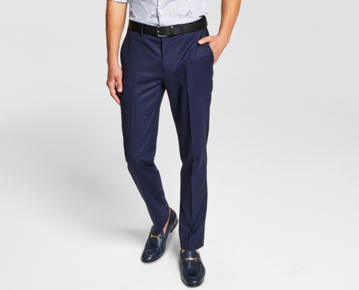Bar III Slim-Fit Wool-Blend Suit Pants MSRP $175