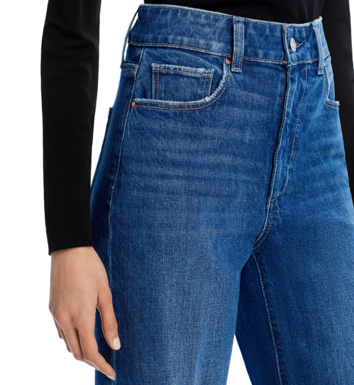 PAIGE Sasha High Rise Wide Cuff Jeans MSRP $279