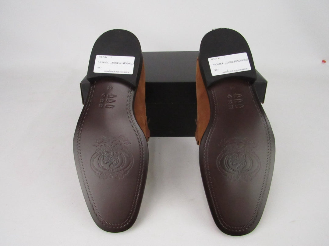 Men’s Premium Suede Loafers | Calf & Goat Leather – Handcrafted Size EU 41