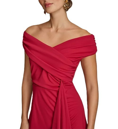 Donna Karan New York Asymmetric Draped Gown MSRP $249