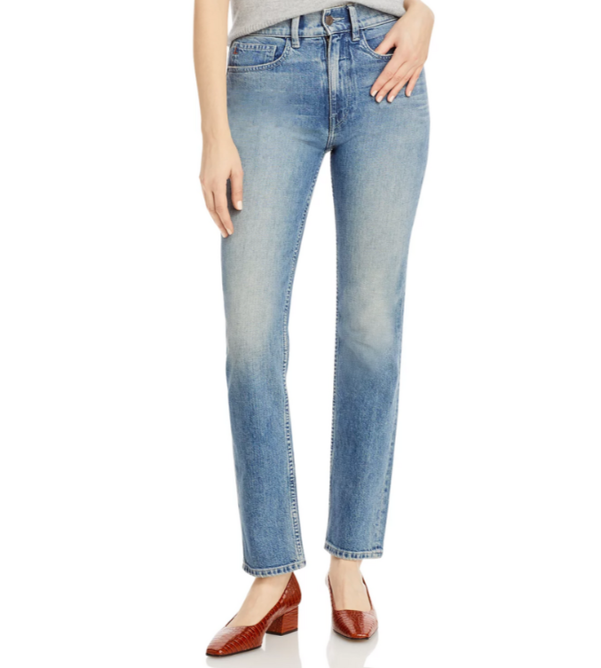 Lafayette 148 New York High Rise Straight Jeans MSRP $498